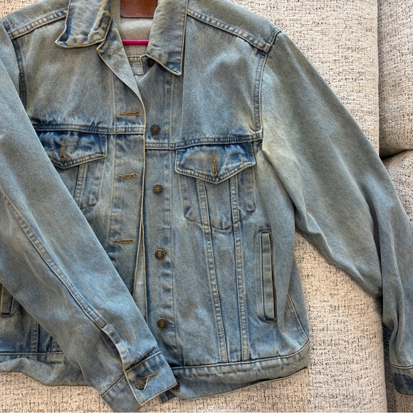 Understated Leather “Go Sit on a Cactus” Denim Jacket - Picture 4 of 6